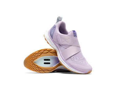 TIEM Athletic Slipstream Indoor Cycling Shoes | Sole/Side View | Lilac