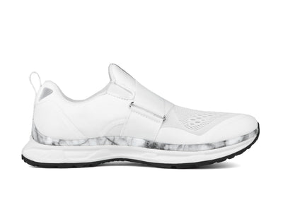 TIEM Athletic Slipstream Indoor Cycling Shoes | Inner Side View | Marble White